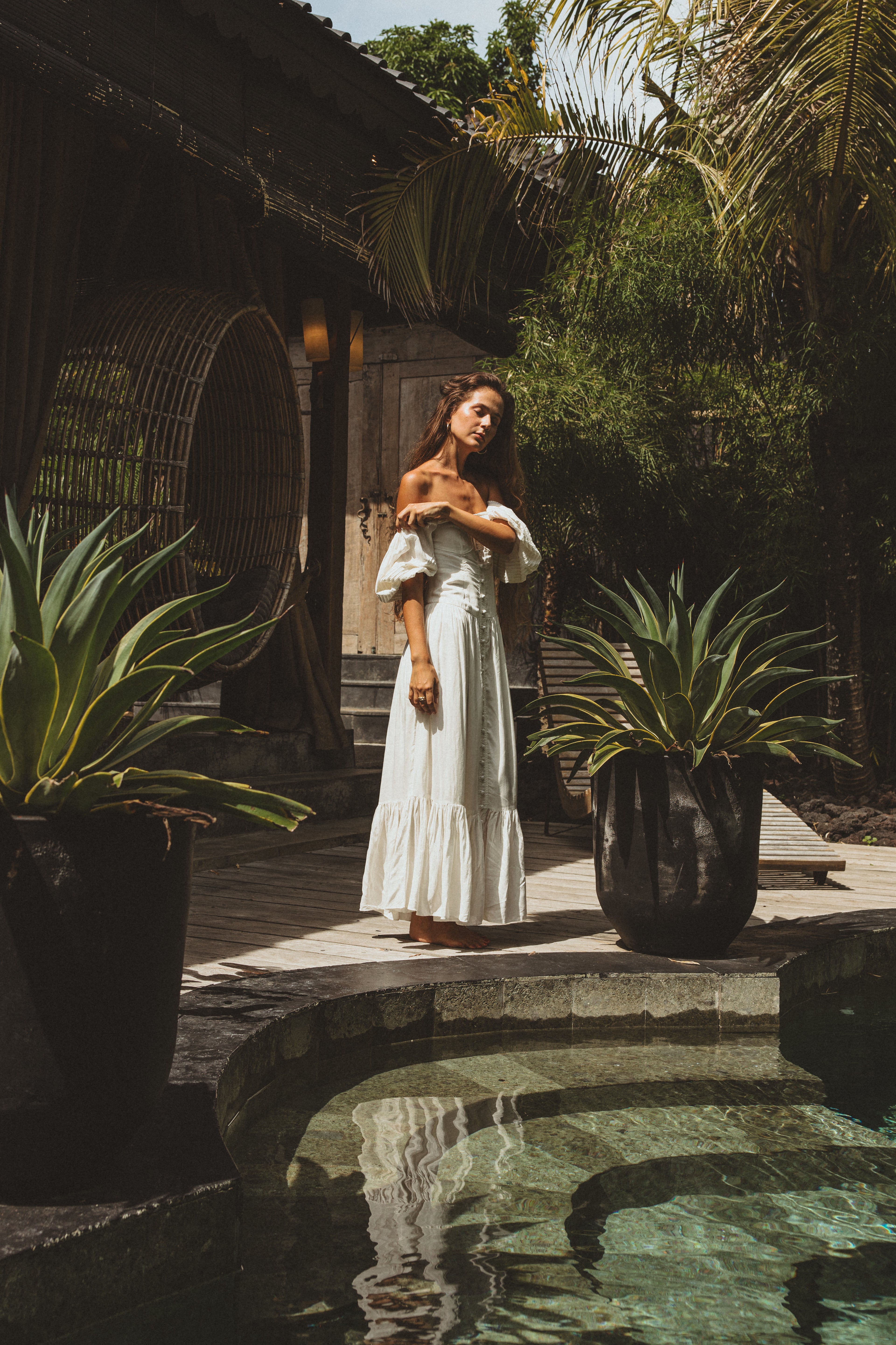 Nolita Dress in Organic Cotton Romantic and Sustainable by Noa and Rain 