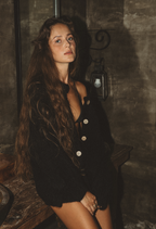 Noura Cardigan in Black – Luxury Handmade Mohair Knitwear, Designed to Last Forever