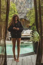 Noura Cardigan in Black – Luxury Handmade Mohair Knitwear, Designed to Last Forever