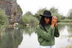 Cropped green knit jumper Sienna oversized fit boho style outfit