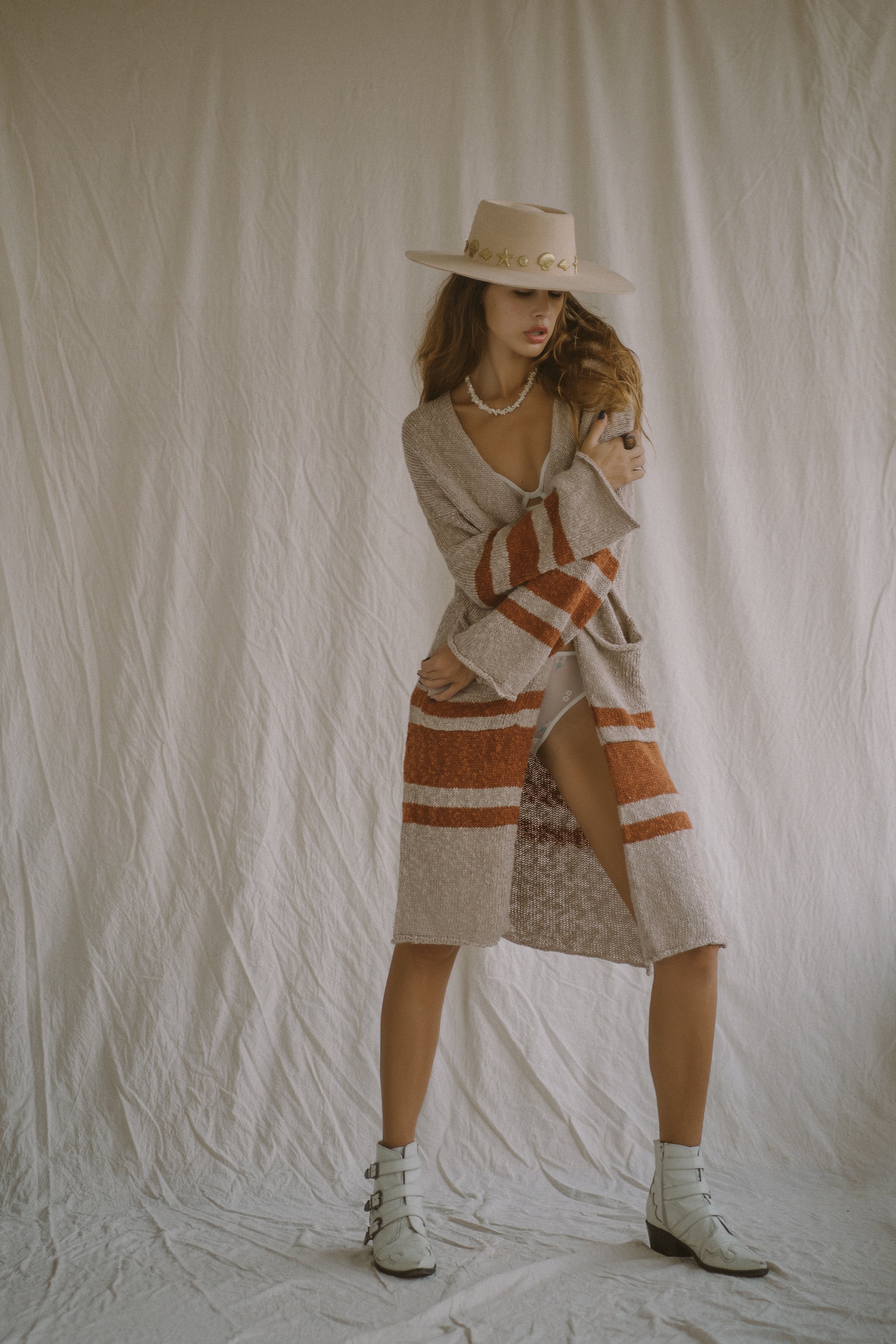 Full outfit Savannah Cardigan casual beach to city bohemian styling