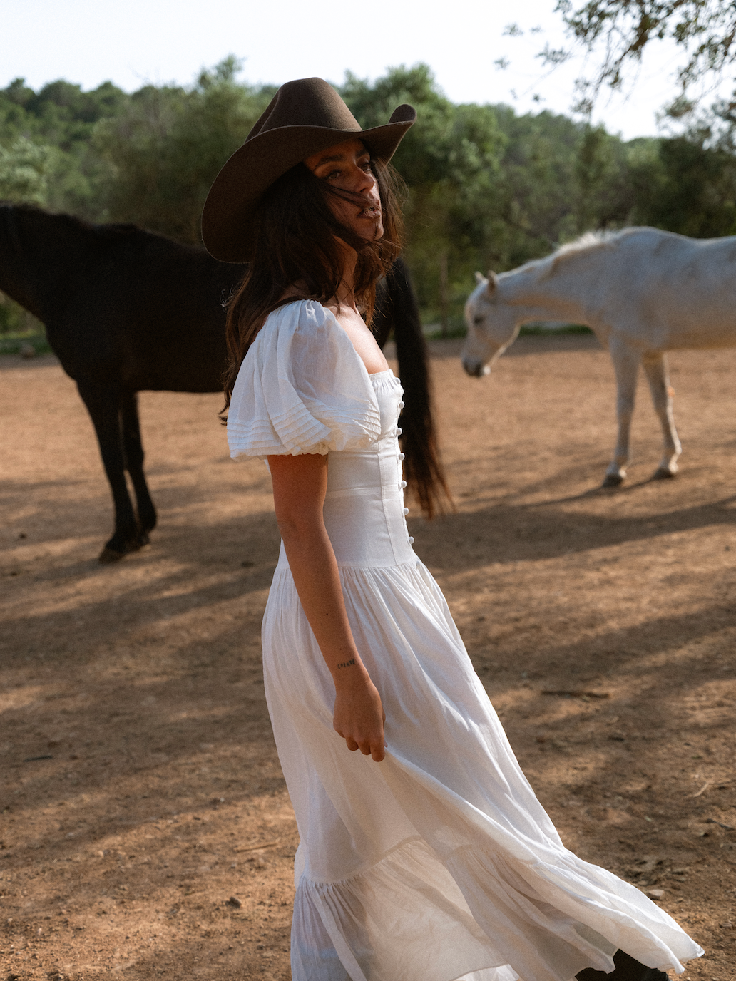 NOLITA DRESS - White Organic Maxi Dress