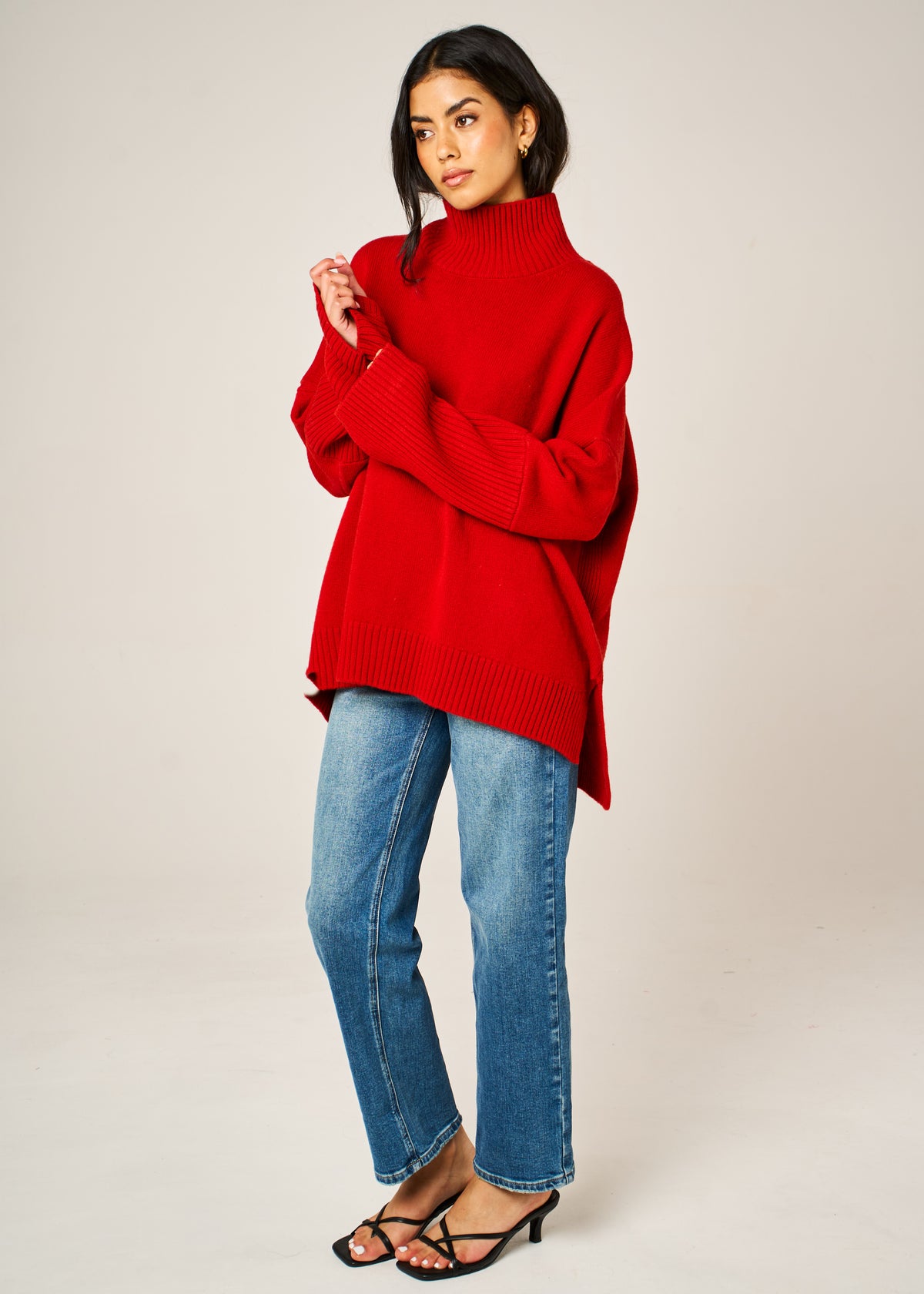 Valentina 100% Merino wool high-neck jumper